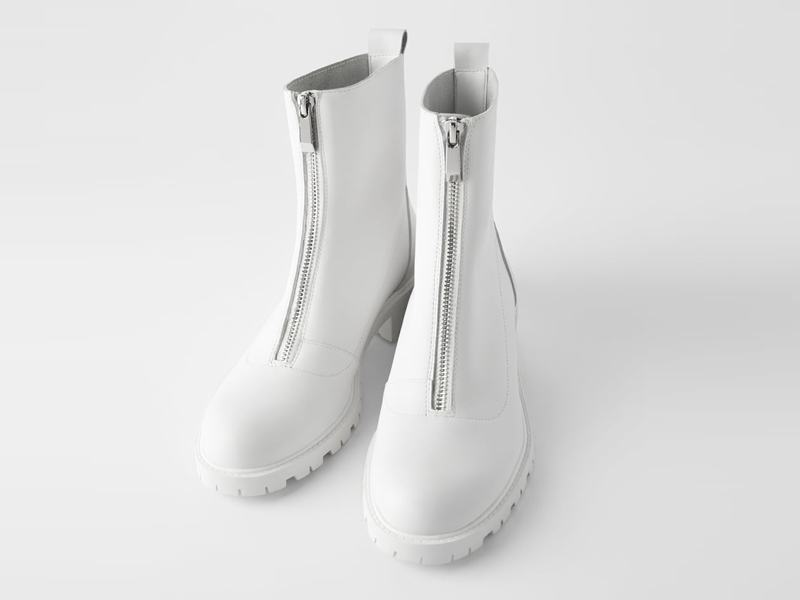 botin-blanco-zara LOS ZAPATOS DE MODA EN OTOÑO 2019 Y CÓMO COMBINARLOS